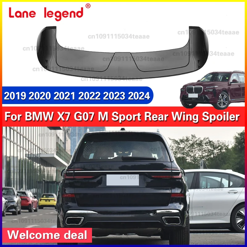 

Rear Roof Spoiler For BMW X7 G07 2019 2020 2021 2022 2023 2024 ABS Car Rear Trunk Window Roof Boot Lip Wing Spoiler