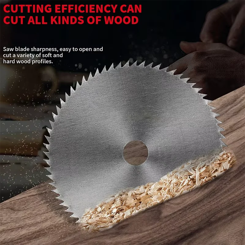 1Pcs 3 Inch 75mm 72 Teeth Mini Circular Saw Blade Cutting Disc for Wood Plastic and Metal Rotary Cutting Tools view 5