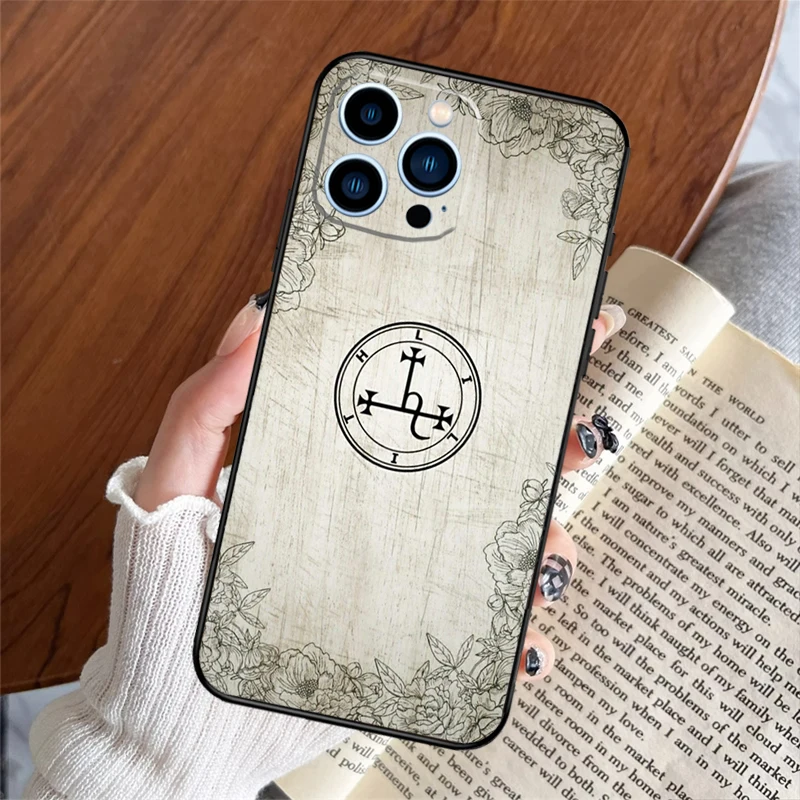 Sigil of Lilith Case For iPhone 16 15 14 13 12 11 Pro Max XS XR X 6 7 8 Plus 13 12 Mini Protection Back Cover
