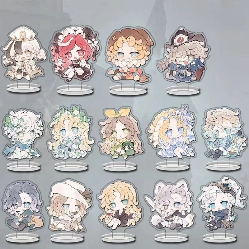 Hot Game Identity V DIY Stand Acrylic Anime Figure Lucky Guy Reznik Emma Woods Helena Adams Model Plate Desk Decor Toy Doll 10cm