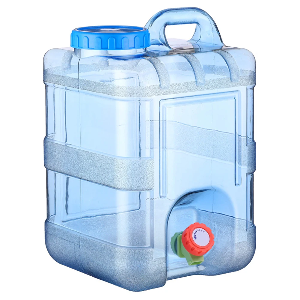 Portable Water Container with Spigot Multifunction Drinking Water Jug Large Capacity Water Storage Carrier for Camping Picnic