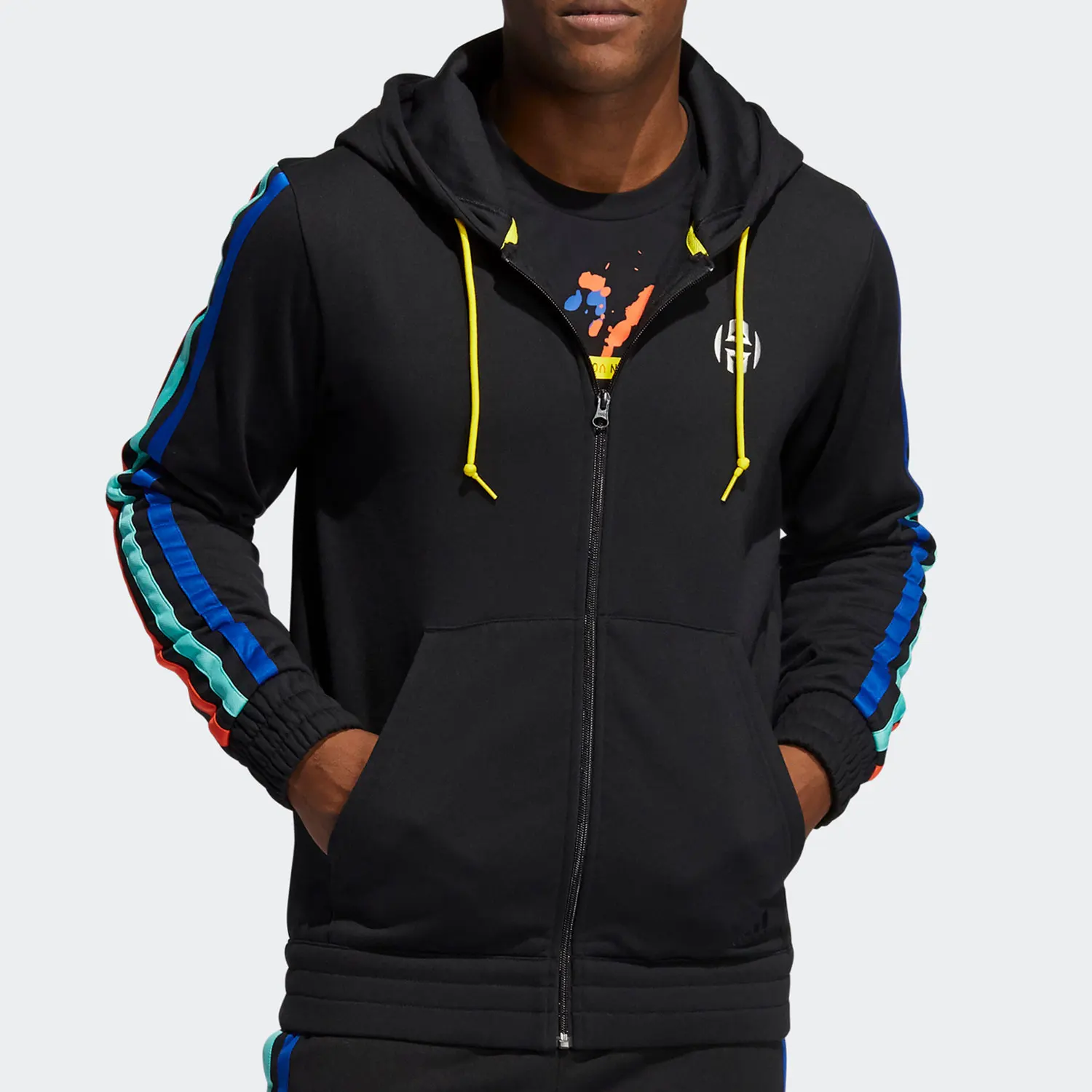 

Adidas Новая мужская спортивная одежда, повседневная теплая удобная куртка с капюшоном GP7619