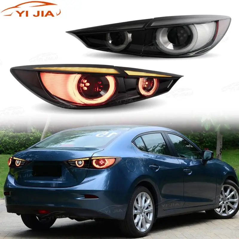 Car Tail Light Rear Running Lamp Brake Reverse Dynamic Turn Signal Car LED Taillight Assembly For Mazda 3 Sedan 2014-2019 Axela