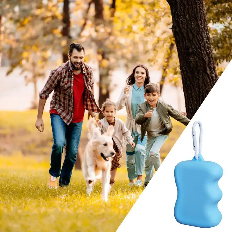 Silicone Dog Treat Pouch Small Training Bag Silicone Dog Walking Treat Bag Fashionable Snack Treat Food Holder Training Pet Pupp