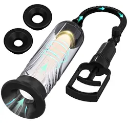 Penis Vacuum Pump Ampliação e Extensor para Homens, Dispositivo de Pressão do Ar, Masturbador Masculino, Homem Sex Toys, Mais Forte Maior Ereções