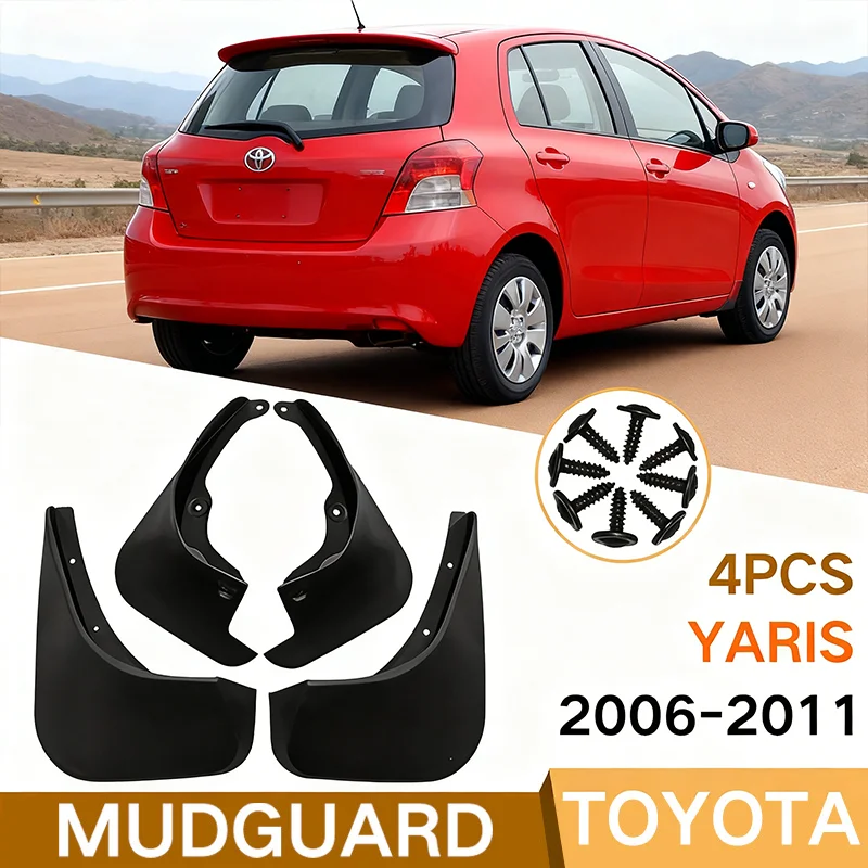 

Для Toyota Yaris 2006-2011, автомобильное мягкое крыло, защита колес, передние и задние крылья, расширители крыльев 2007, 2008, 2009, 2010