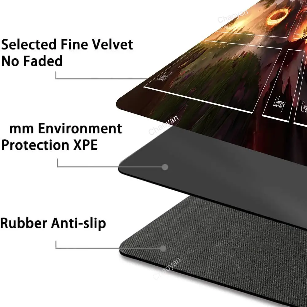 Ring  Mouse pad Fantasy-themed TCG gamming playmat game play mat Duel pads Beginner Card Battles Commander Gaming Deskpad - Image 5