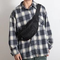 Herren Straße trend ige Brusttaschen Oxford Stoff lässig Mode Taille wasserdicht Sport Cross body Outdoor-Fahrrad tasche bevorzugt