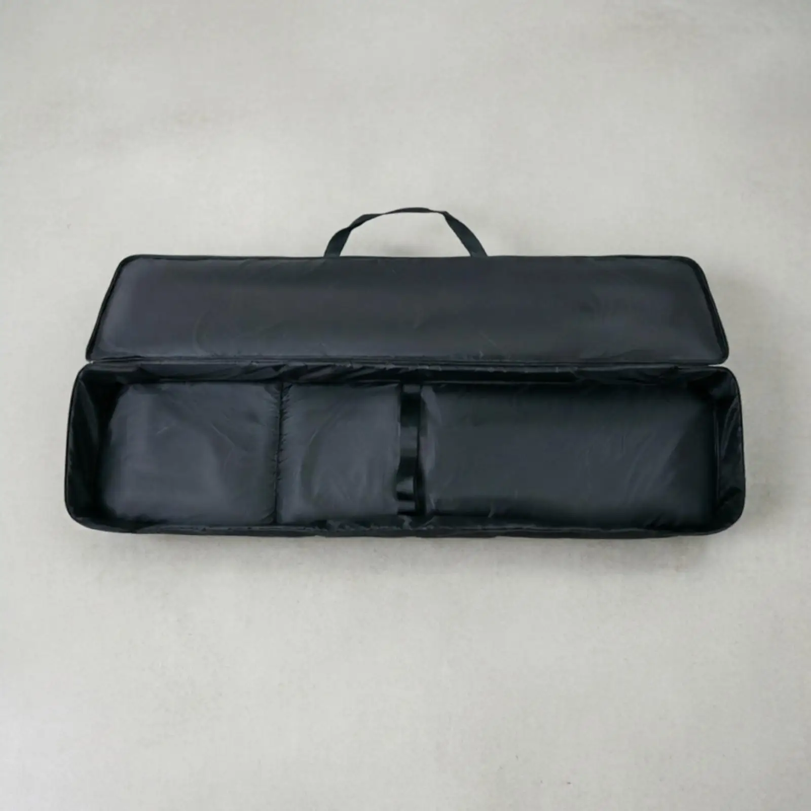 88 Keys Padded Keyboard Carrying Case Water Resistant Oxford Digital Piano Bag with Front Pocket for Full Size Music Keyboard
