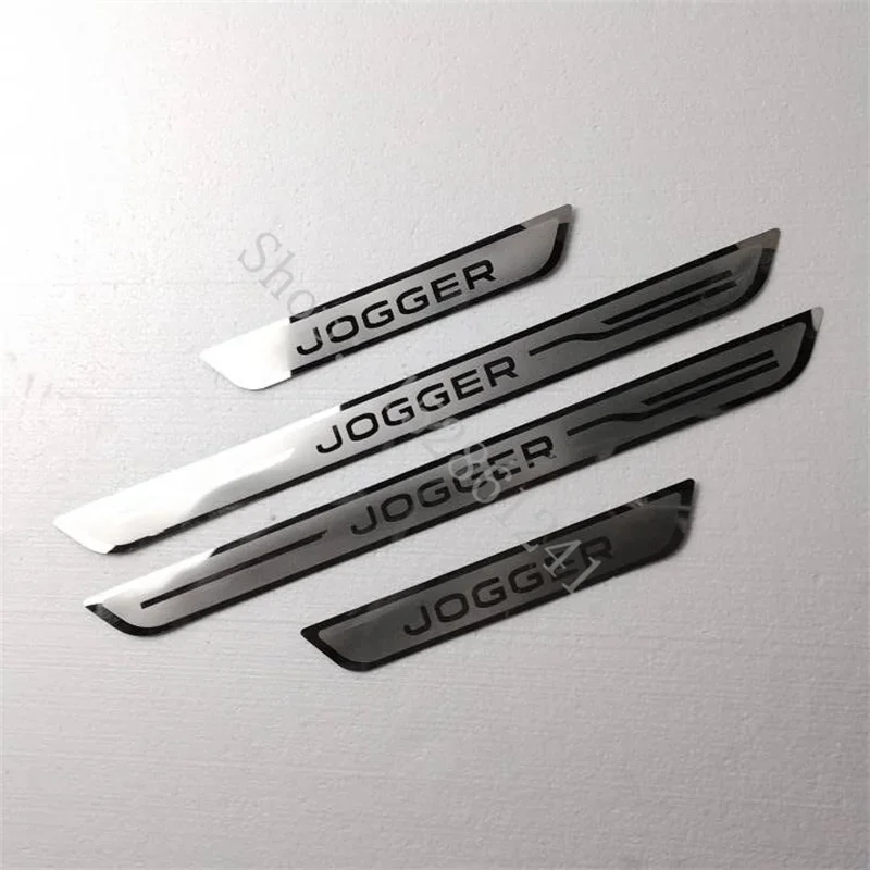 Stainless Scuff Plate Door Sill Entry Guards Trim Threshold Pedal Stickers Car Accessories for Dacia Jogger 2018 2019-2023