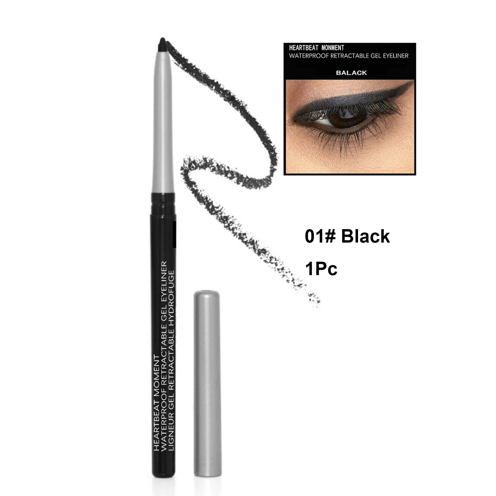 Schnelltrocknender, wischfester, mattschwarzer, wasserfester und langanhaltender Eyeliner-Stift mit hoher Pigmentierung – die perfekte Augen-Make-up-Werkzeuge_voghion.com