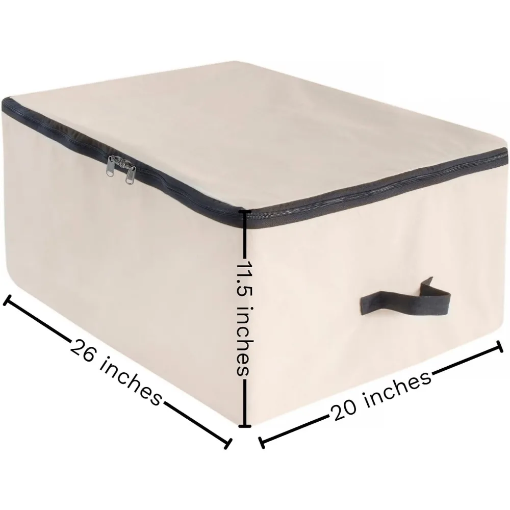 أكياس تخزين كبيرة جدًا بسحاب للألحفة والبطانيات والملابس - حل تخزين مريح