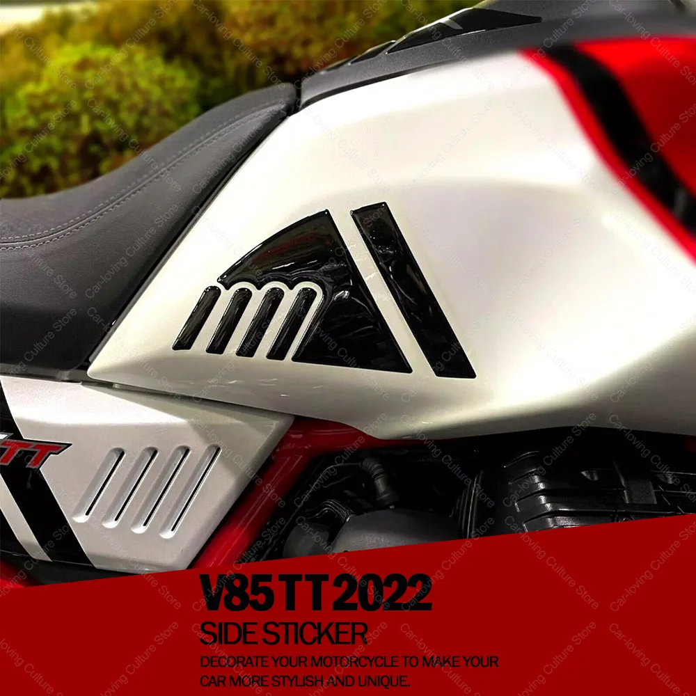 

For V85TT V85 TT Motorcycle Accessories Side Tank Protection 3D Gel Epoxy Resin Stickers Anti-Slip Waterproof Sticker