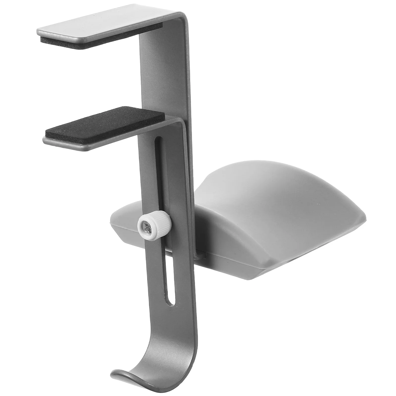 

Adjustable Headset Holder For Pc Gaming Monitor Headphones Metal Stand Mount Clamp Soft Silicone Pad No Scratch Compatible Large