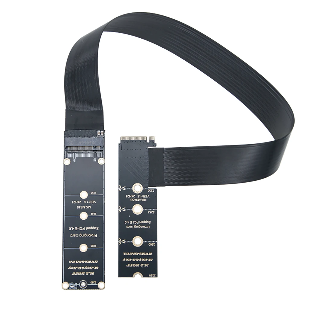PCIe 4.0 Verlustfreies M.2 Verlängerungskabel FPC PCB-Platine für M.2 NGFF M-KEY&B-KEY 2230-2280 NVME SATA PCI-E SSD Gerades und Winkel-Design