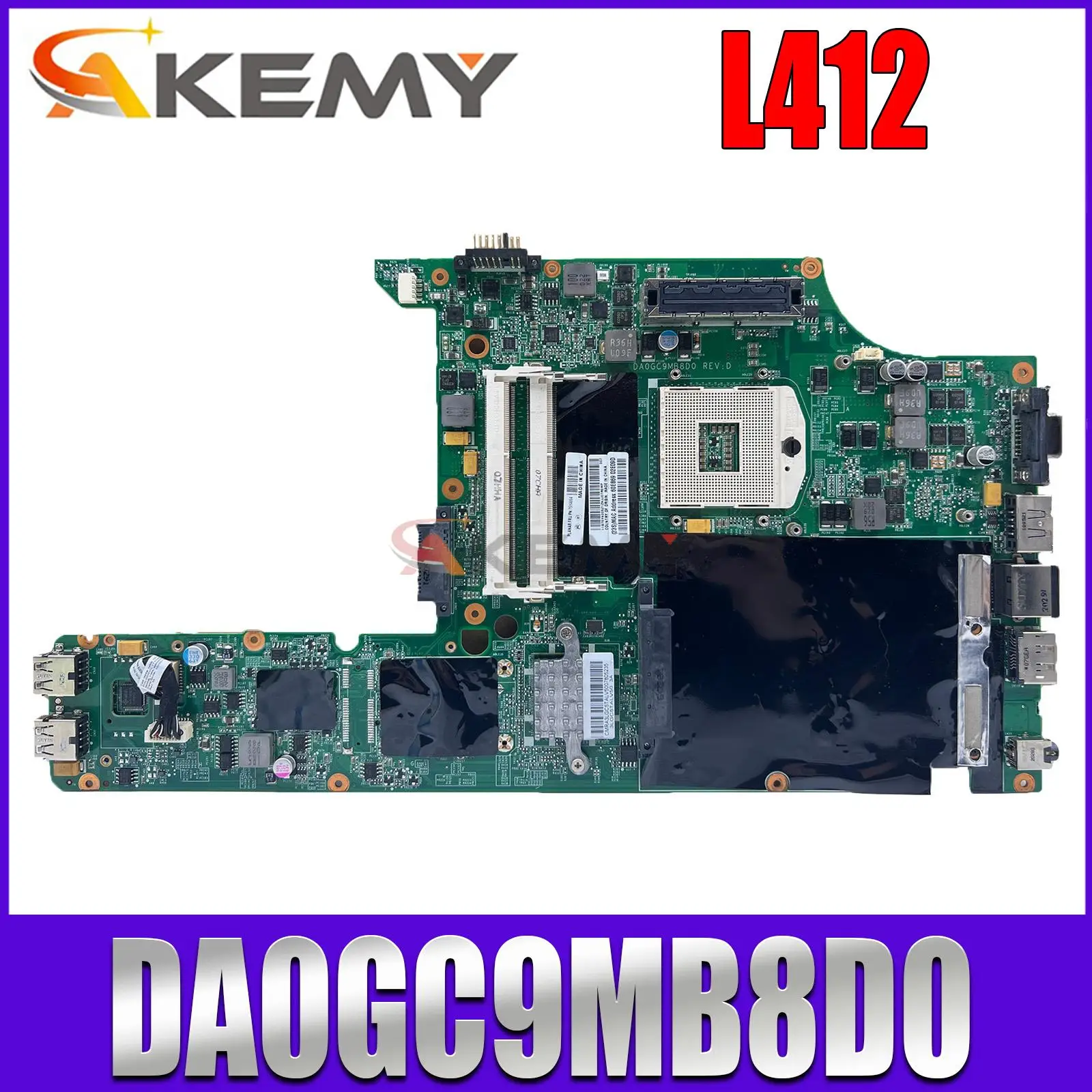 

Материнская плата для ноутбука LENOVO Thinkpad L412, материнская плата DA0GC9MB8D0 75Y4002 HM55