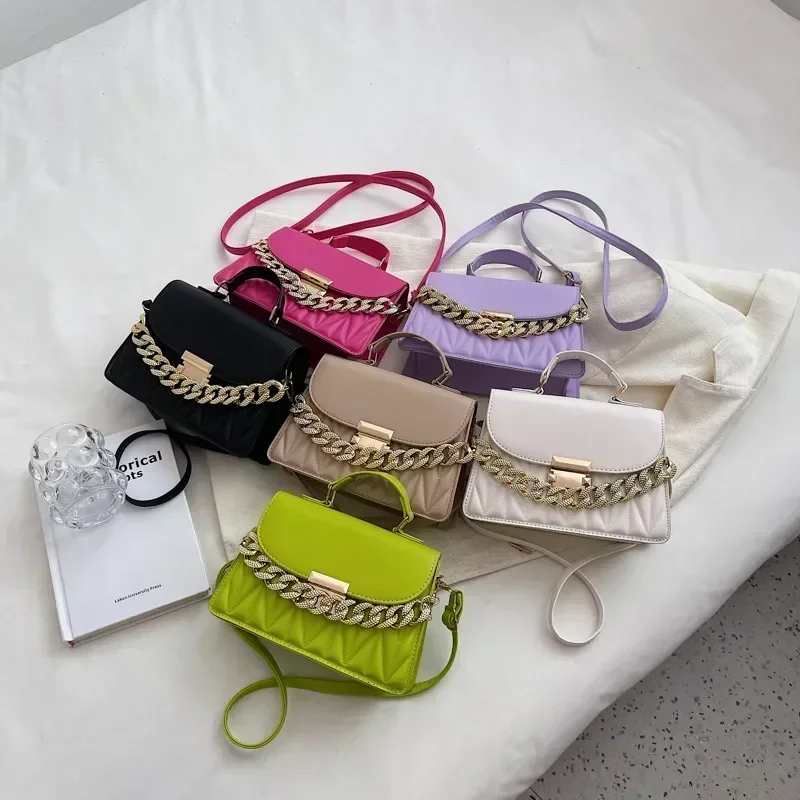 HLTN05  New Designer Shoulder Bag Fashion Chain Crossbody Bags For Women Brand Ladies Handbags And Purses