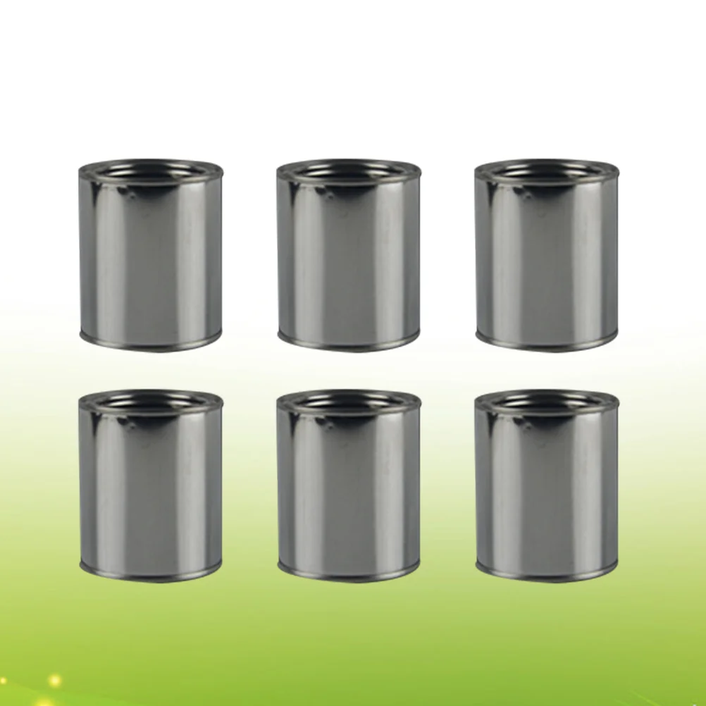 6 Pcs Storage Tank Travel Touch up Paint for Cars Crafts Bucket Tinplate Ink Container