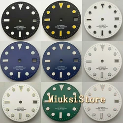 28.5mm Watch dial black fit NH35 Miyota 8215 8205 821A Mingzhu DG2813 3804 ETA 2824 2836 Movement