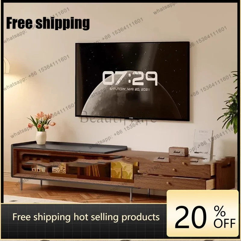 zj.Minimalist Storage Design TV Cabinet Luxury Tv Stand Space Saving Elegant Tv Schrank Wohnzimmer Living Room Furniture