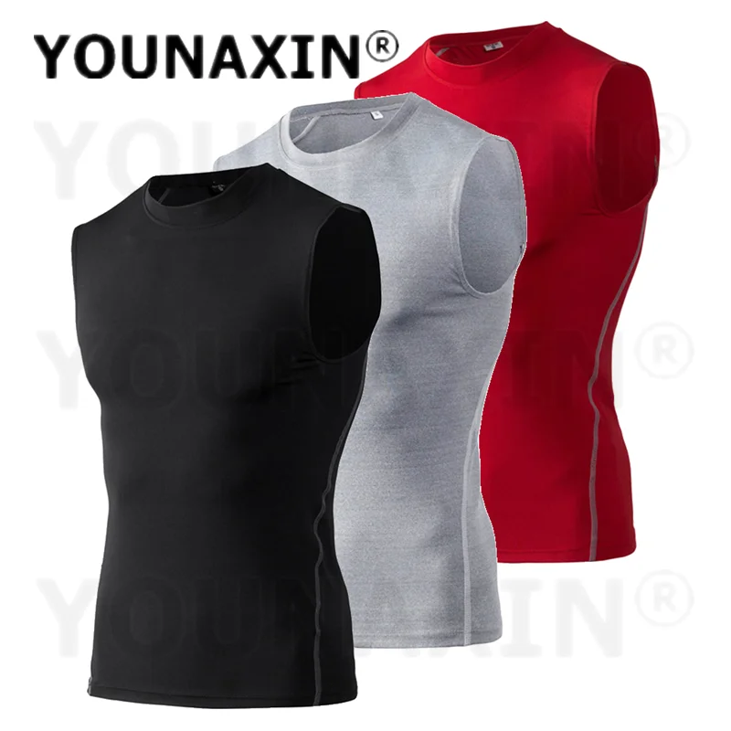 3 Pcs Men's Cycling Sports Vest Tank Top Bodybuilding Sleeveless T-Shirts Fitness Running Football Basketball  S M L XL 2XL 3XL