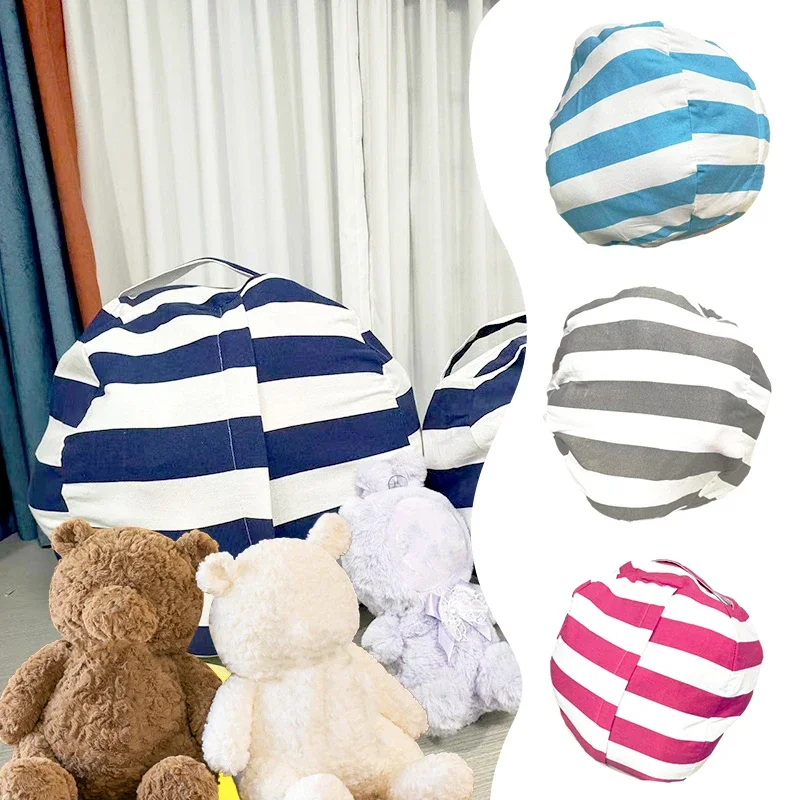 Neue Sitzsack Lagerung Stofftier Stuhl Kinder Spielzeug Zip Leinwand Kinder Kinder Plüsch Spielzeug Organizer Große Kapazität