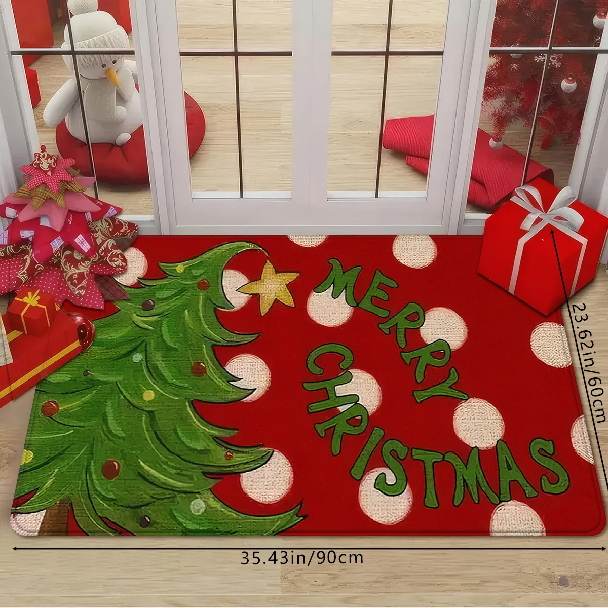 1pc, a Hand-painted Style Christmas Tree and 