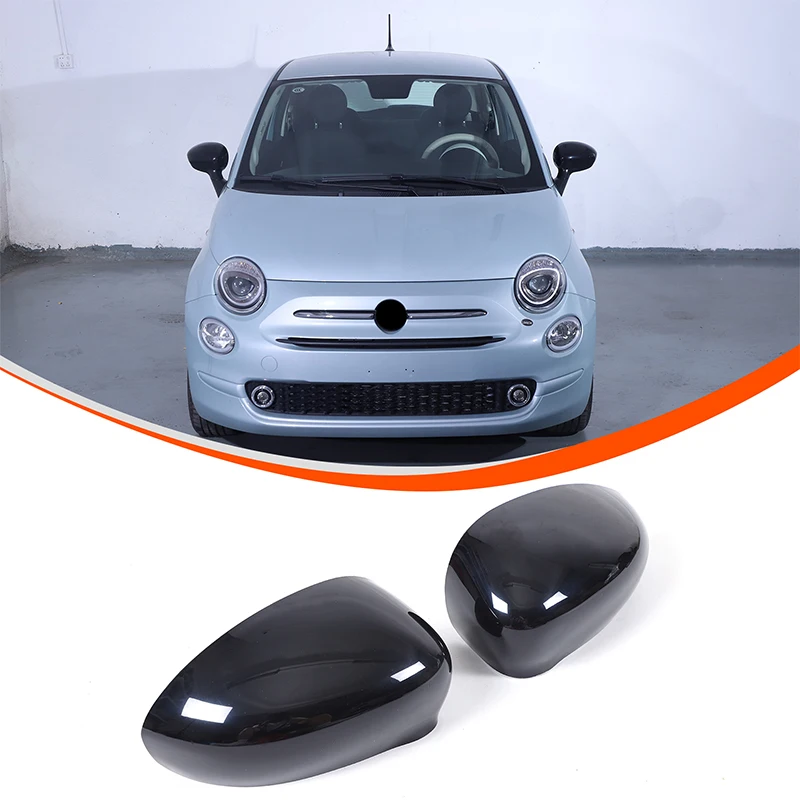 Für Fiat 500 Rückspiegelabdeckung, Schutzgehäuse für Auto-Seitenrückspiegel, Dekorative Abdeckung, ABS (Modifizierte Version) 2016-2023 – Detail 20