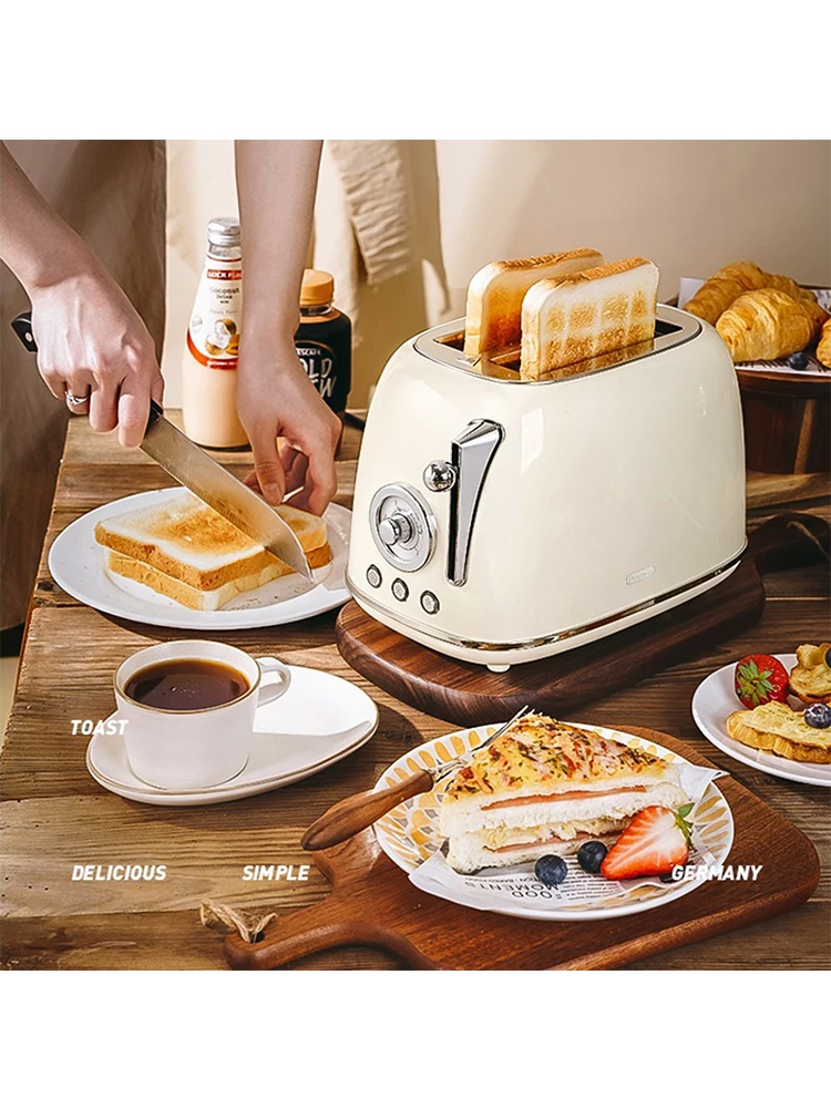 Grille-pain multifonction domestique, petits appareils, chauffage automatique, Machine à pain, petit déjeuner, en acier inoxydable