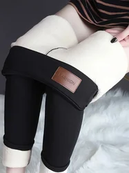 Leggings invernali caldi in peluche, Leggings elastici Casual termici per l'autunno e l'inverno, abbigliamento donna