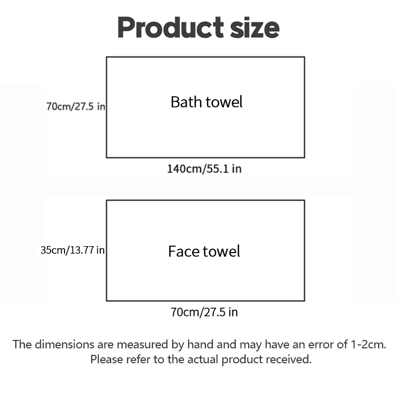 Thickened Absorbent Quick Drying Bath Towel Beach Towel Soft Face Towels Bathroom Men Women\'s Household Use For Home For couples