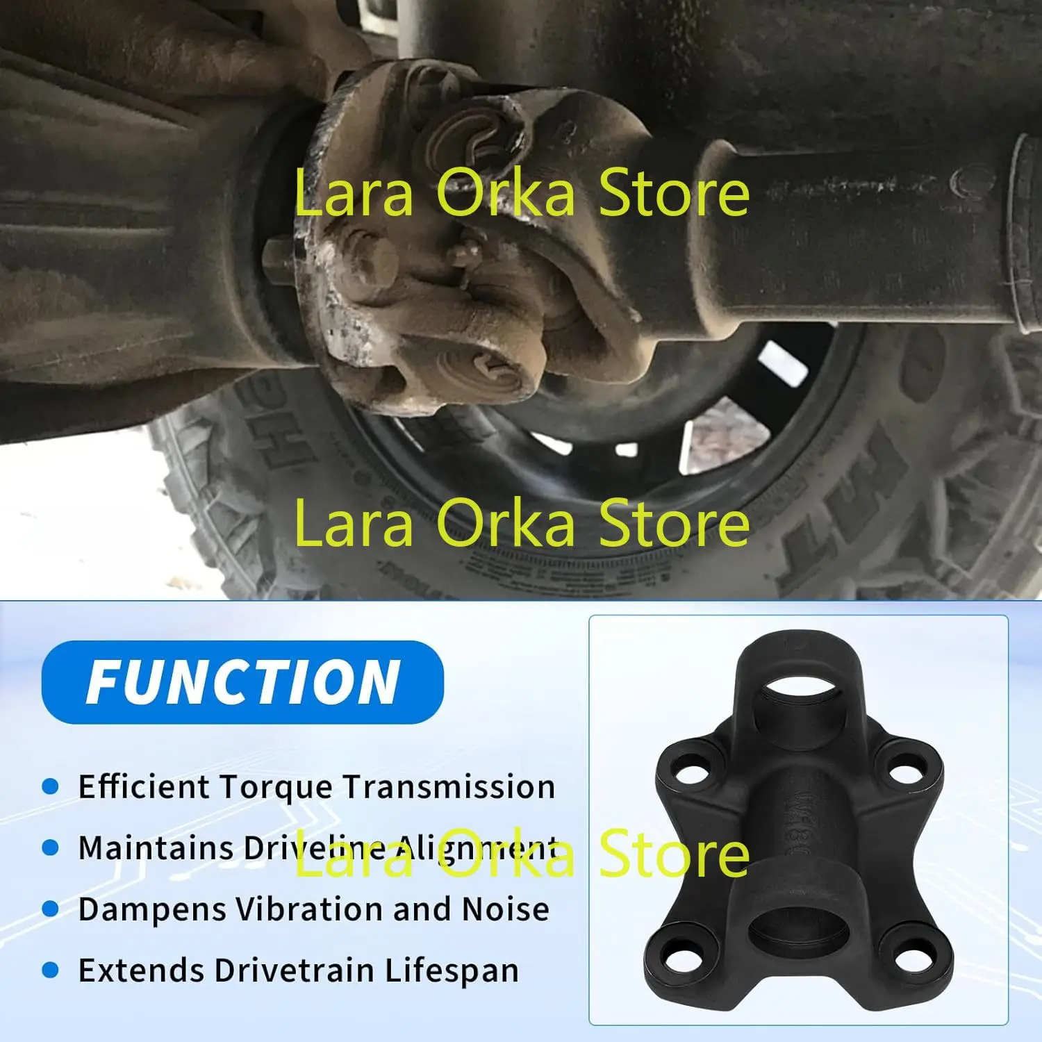 2-2-01904 شفة عمود الإدارة الخلفي متوافقة مع 2005-2015 تويوتا تاكوما 2WD، 2005-2015 تويوتا هايلكس 2WD، بديل 5001905