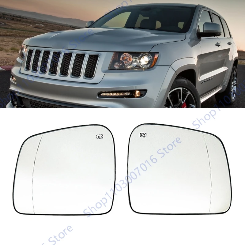 

Боковое зеркало заднего вида для Jeep Grand Cherokee 2011-2021 Для Dodge Durango 2014-2021, версия для США, автомобильное стекло с подогревом