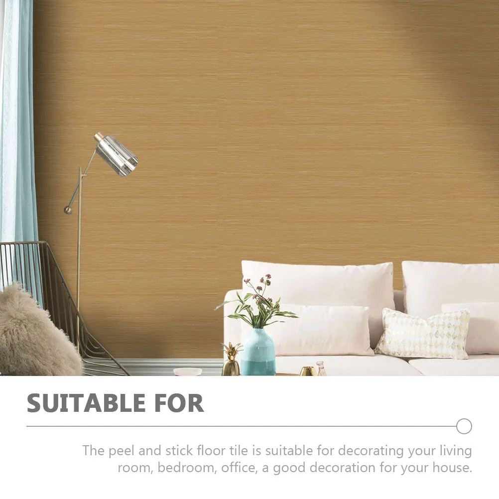 สติ๊กเกอร์ติดพื้นแบบลอกและติด กันน้ำ ลายไม้ PVC สำหรับพื้นห้องครัว กระเบื้องบุผนัง ตกแต่งบ้าน DIY