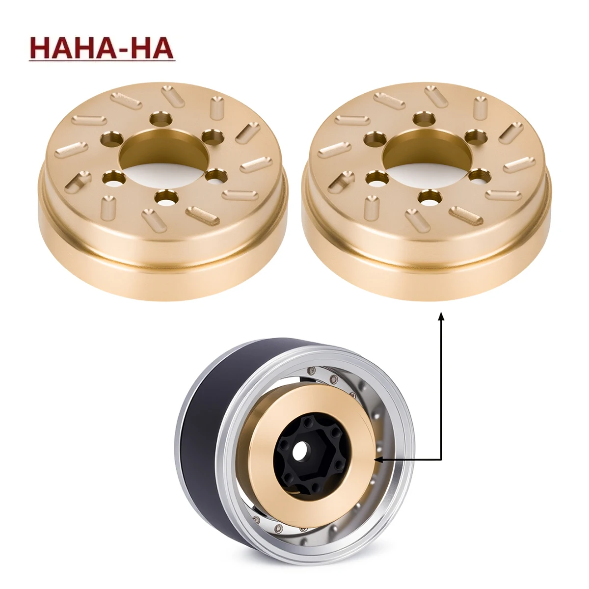 ตุ้มน้ำหนักถ่วงภายในทองเหลืองหนัก 62 กรัม สำหรับ Axial SCX10 90046 TRX4 รถบังคับวิทยุขนาด 1/10 ล้อขนาด 1.9 2.2 นิ้ว อะไหล่