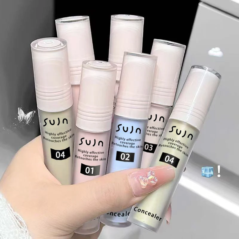 Flüssiger Aufhellender Hochglanz-Concealer-Stift Langanhaltend Feuchtigkeitsspendend Gesichtskonturierung Volle Abdeckung Fleckenkorrektur Hautton-Make-up – Detail 3