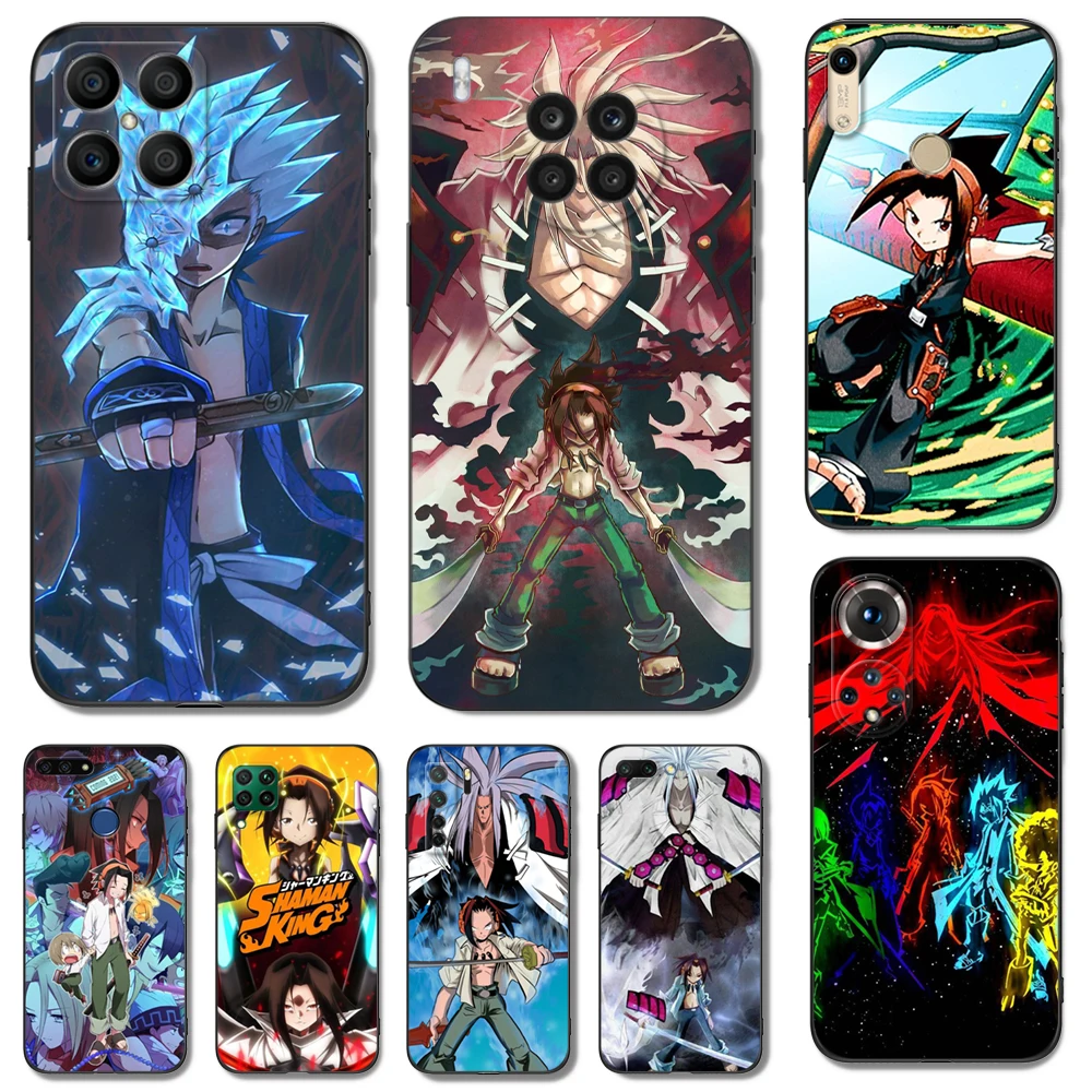 Черный чехол из ТПУ для Huawei Honor X9 X8 50 Lite Pro 10 lite Nova 5t 8 9 4G 5G 8i, Обложка Shaman King