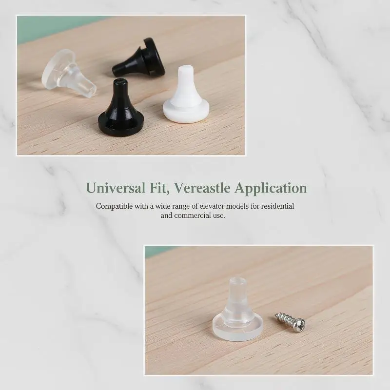 10Pcs Elevator Hall Door Anti-collision Nails Beans/Rubber Pads/Shock Absorption Beans Opening 7MM Thick 2.5MM