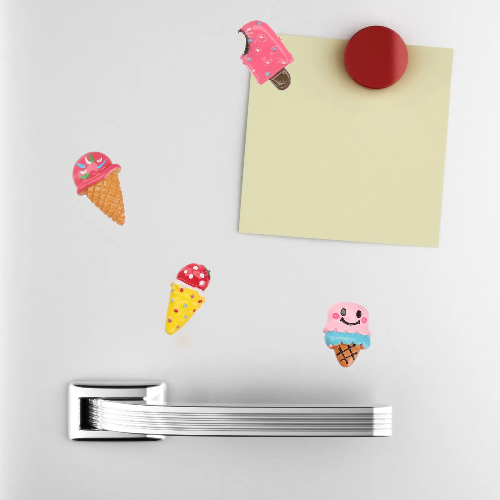 Ornement de crème glacée en résine colorée, 20 pièces, bricolage artisanal, fournitures de fête pour chambre d'enfants, aimant de réfrigérateur, accessoires de bureau et de maison