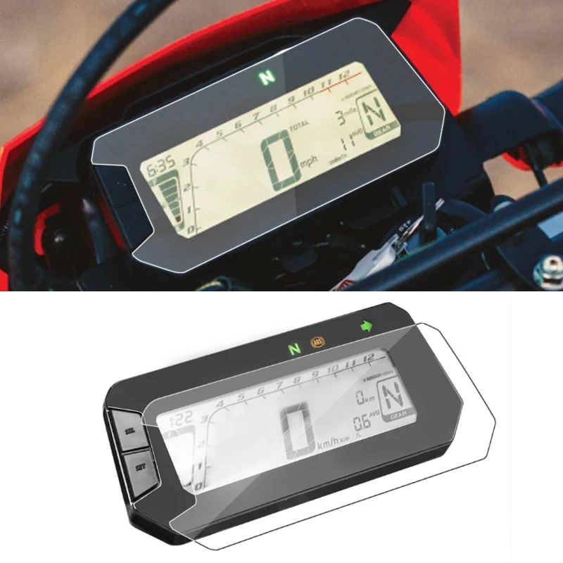 For HONDA CRF300L Rally CRF 300 L MSX125 GromSpeedometer Guard Cluster Screen Scratch Protection Film Dashboard screen Protector