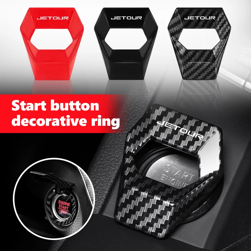 For Jetour Car One Click Engine Start Stop Switch Button Protective Cover Ignition Device Cover X70 PLUS‌ FL‌ Shanhai L9 T2‌ T1