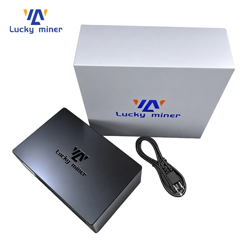 New Lucky Miner LV08 4.2TH/s Asic Chip Silent Bitcoin Solo Mini Miner Support SHA256 BTC BCH BSV DGB Coins