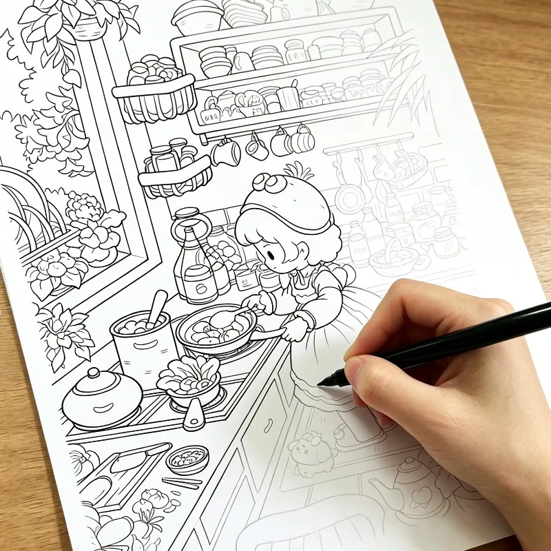 A Copy and Coloring Graffiti Art Book Include 55 Randomly Different Pattern and Sheets of Stress Relieving Sketch Drawing Paper