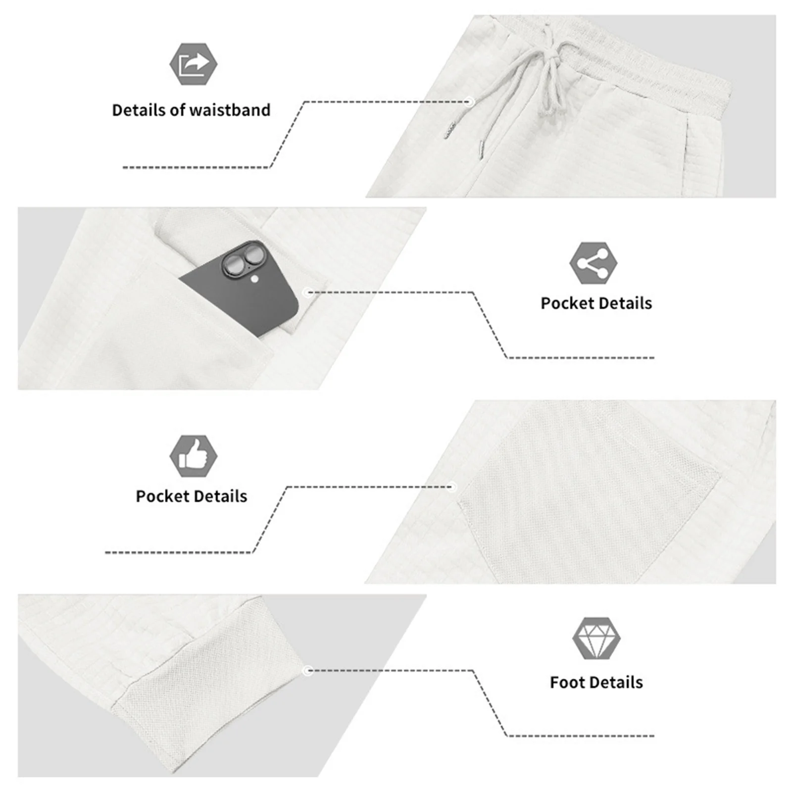 

Мужские брюки-джоггеры с карманами. Стильные однотонные клетчатые повседневные брюки со средней посадкой и завязками на все сезоны.