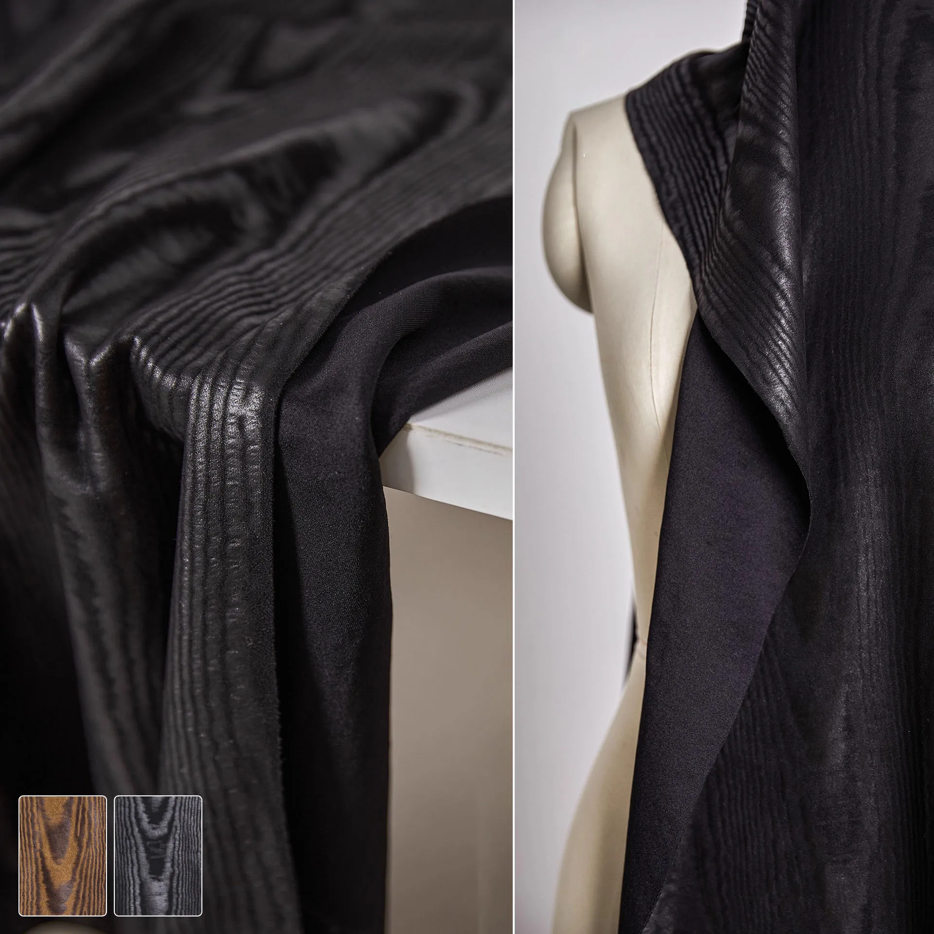 

1 ярд, кожаная ткань с покрытием горячего тиснения, замшевая ткань с рисунком Мохра, пальто, юбка, сумка «сделай сам», дизайнерская ткань для одежды