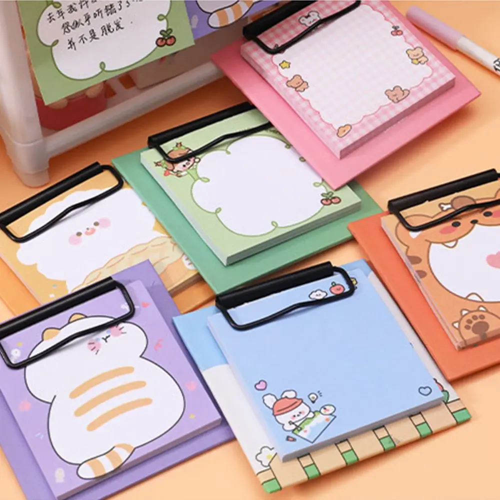 N Times Sticky Writing Pads Notepad Paper Planner Stickers Work Planner Message Note Sticky Notes Memo Pads with Clipboard