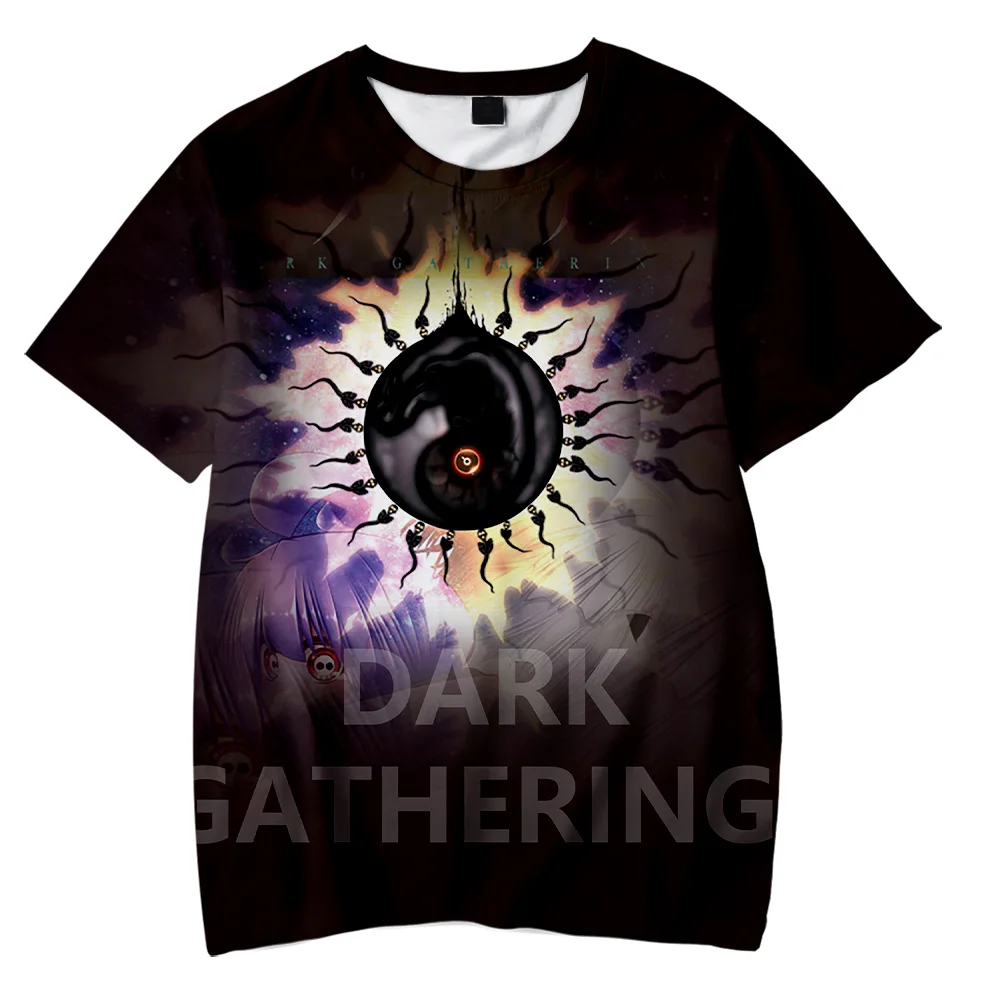 T-shirt à manches courtes Dark Gathering pour hommes et femmes, pull Harajuku unique, t-shirts en Y pour enfants, mode décontractée, streetwear