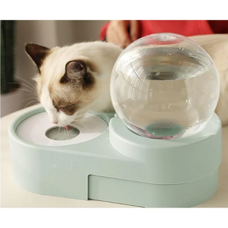 Dog All-in-one Cper Automatic Water Pair Mint 1P Water Bowl Rice Bowl