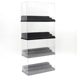 Minifigure Display Case Building Block Box Acrylic Display Case for Action Figure Storage Collectibles Figures Decorations