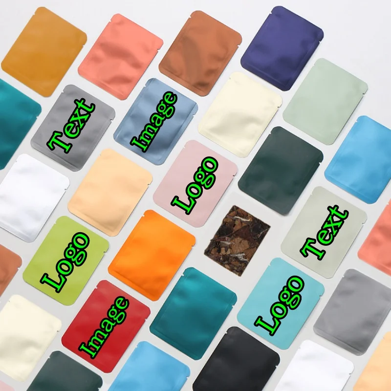 

Пакеты из алюминиевой фольги с открытым верхом 6,5x8,5 см для DIY-упаковки с индивидуальным логотипом: для матча, какао, чая, сахара, соли, шоколада, снеков, термосвариваемые пакеты